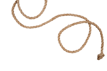 Curled rope isolated transparent