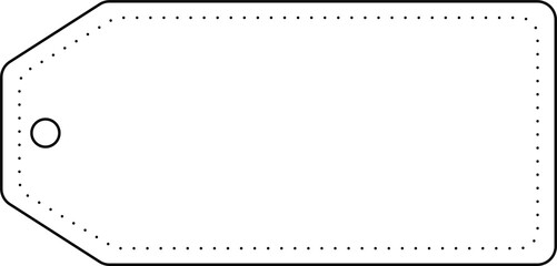 Empty Sale Badge Outline Design Element Vector