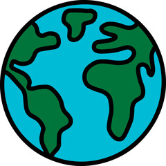 planet earth globe world illustration