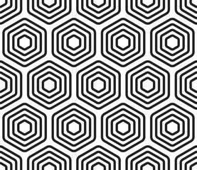 Mosaic background. Bold stacked rounded hexagons mosaic cells. Large hexagons. Seamless tileable vector illustration.