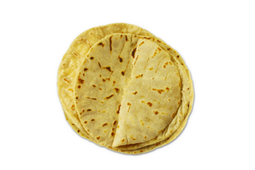  indian gujarati traditional flatbread roti or bhakhri,chapati,tanduri Roti,tawa roti,nan,paratha,can serve with vegetables,beans masala curry or rice,cutout in transparent background,png format 