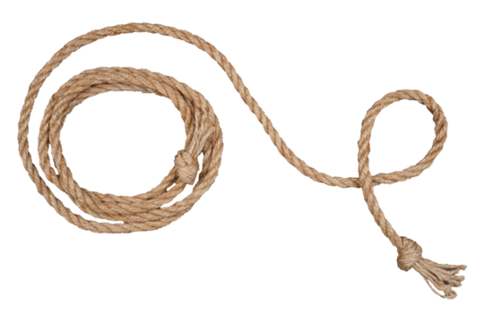 Ship rope isolated transparent