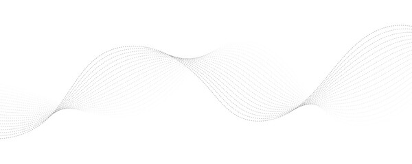 Abstract vector modern background with grey wavy lines and particles. EPS10