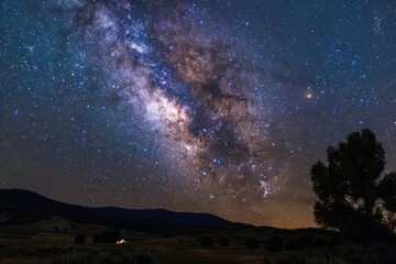 camping under a blanket of stars