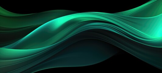 Fototapeta premium Abstract background by green colour with liquid fluid texture for background