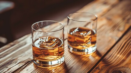 The whiskey glass is taken from an aesthetic angle for the global day of whisky, which invites everyone to try a dram and celebrate the water of life.