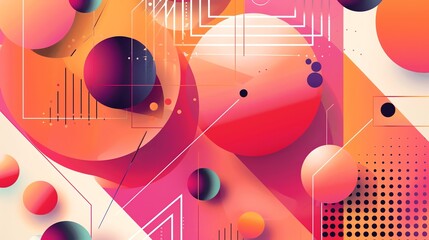 Creative background templates with exotic geometric shapes for design