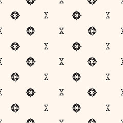 Abstract simple floral gothic style seamless pattern. Elegant minimal monochrome stylish background. Perfect for textile, wallpaper and fabrics.