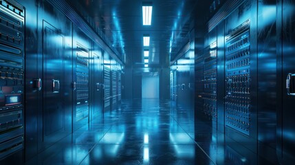  captivating visualization of a secure data vault, its impenetrable walls and advanced security measures conveying the utmost protection for valuable information. 