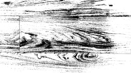 3-27. Wood board Texture Effect - Illustration. Black and white vector textures in scratch background.
