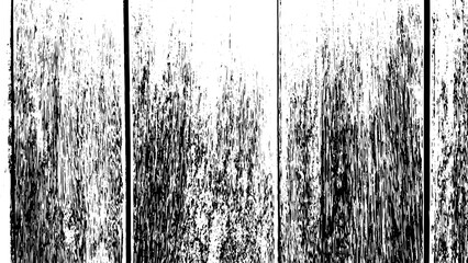 Fototapeta premium 3-64. Wood board Texture Effect - Illustration. Black and white vector textures in scratch background.