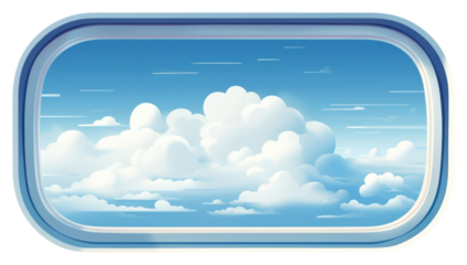 PNG  Clouds and blue sky from the airplane window cloud white background transparent.