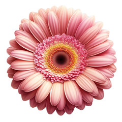 Gerbera daisy flower png isolated on transparent background