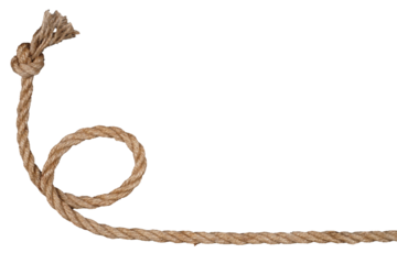 Twisted rope isolated transparent