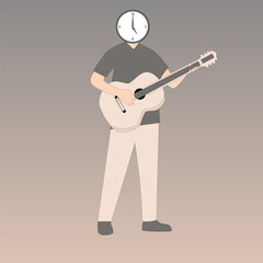 man playing guitar