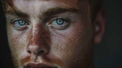 Obraz premium portrait photographer capturing the essence of a person's personality in a close-up shot.