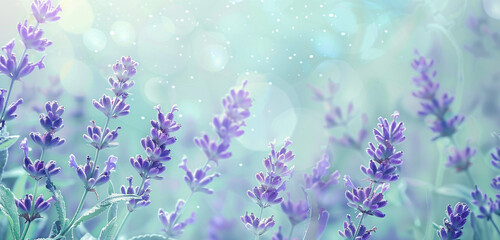 Summer background in pastel lavender and mint, ideal for gentle and soothing visuals.