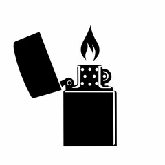 Gas lighter icon vector Illustration
