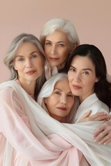 Serene Setting: Women of Diverse Ages Unite to Share Treasured Beauty Secrets