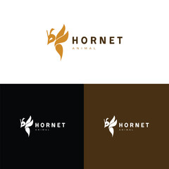 Hornet Vector minimalist line logo