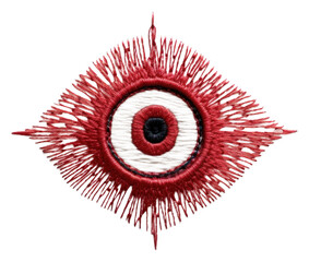 PNG A eye in embroidery style art accessories creativity.