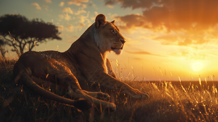  Lion Pride at Daybreak