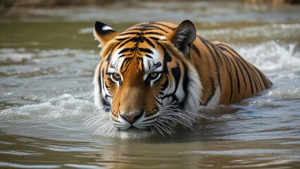 Fototapeta na wymiar Tiger in Forest
