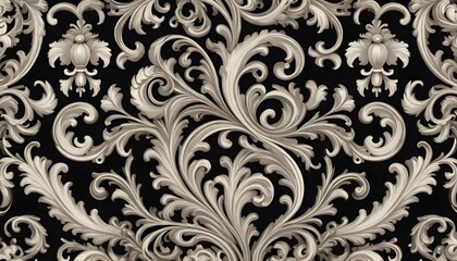 Baroque patterns with ornate scrolls flourishes upscaled 3