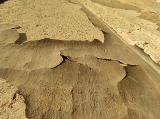 Photo of the old castle wall. Old wall texture