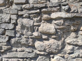 Photo of the old castle wall. Old wall texture