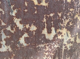 Photo of a rusty texture. Old rusty weathered metal
