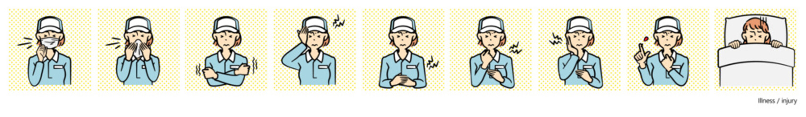 Fototapeta premium ドライバー（女性）のイラスト