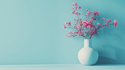 isolated flower on a blue background