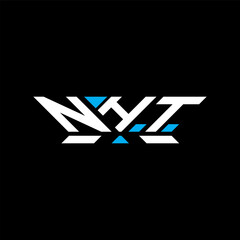NHT letter logo vector design, NHT simple and modern logo. NHT luxurious alphabet design