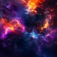 Cosmic Fire - Space inspired Background Art - Perfect for Various Projects