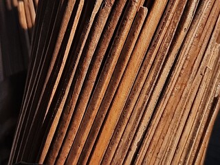 close up of a broom sticks