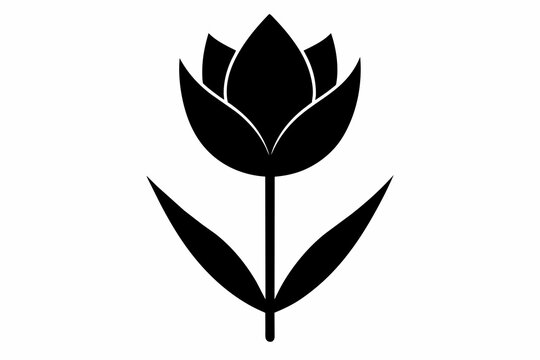 recommend clip art: tulip flower silhouette on white background, sunflower Vector illustration, silhouette, bird, icon, svg, characters, Holiday t shirt, Hand drawn trendy Vector illustration, Rose flower