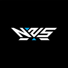 NNS letter logo vector design, NNS simple and modern logo. NNS luxurious alphabet design