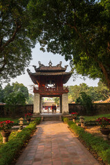 Khue Van Cac ( Stelae of Doctors ) in Temple of Literature ( Van Mieu ) - Vietnam's first national university, was built in 1070 in Hanoi