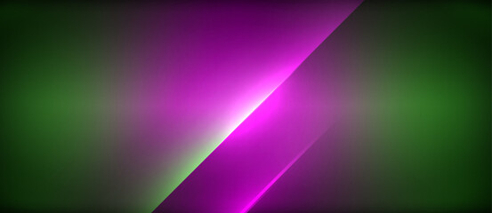 Fototapeta premium A vibrant purple light illuminates a neon green background, creating a colorful and eyecatching display of art and graphics