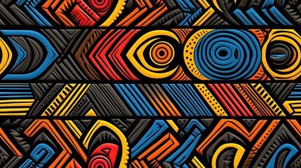 Fototapeta premium seamless pattern with elements
