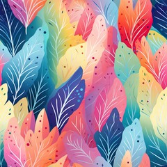 seamless background with feathers