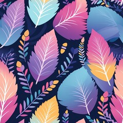seamless background with feathers
