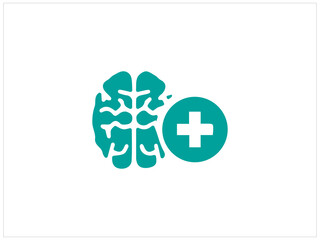 MENTAL HEALTH ICON  AND LOGO ILLUSTRATION.