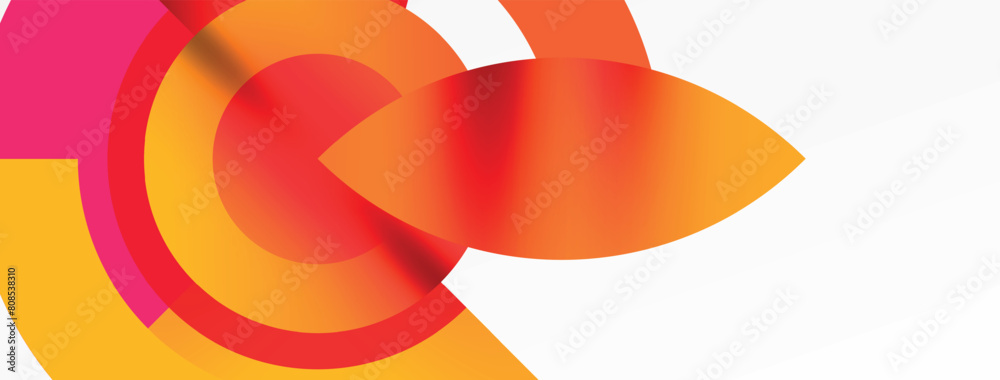 Aufkleber A detailed view of a vibrant orange petal design displayed on a white background. The intricate pattern and graphics create an artistic circle symbol in carmine font