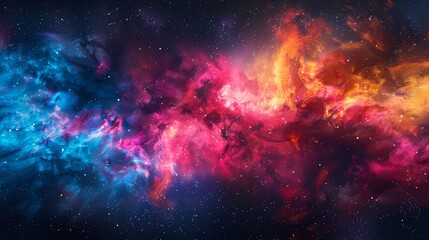 Space background with mathematical and physical formulas for science and education
