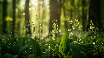 Woodland Charm: Lily of the Valley's Springtime Spectacle