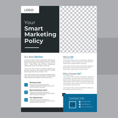 smart digital marketing corporate flyer design template