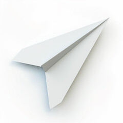 a close up of a paper airplane on a white surface