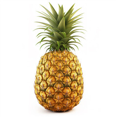 there is a pineapple that is sitting on a white surface